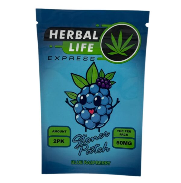 Stoner Patch - 2pk 50MG THC Blue Raspberry