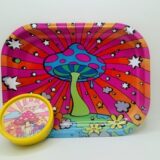 Small Rolling Tray with matching plastic grinder - Image 3